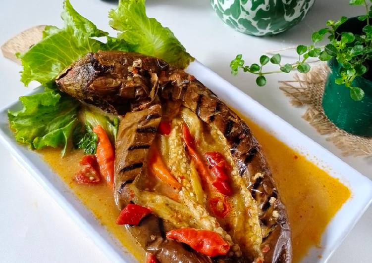 Pecak terong kuah santan