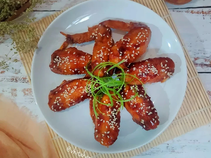 Cara Gampang Membuat Resep Honey Korean Chicken Wings yang Bikin Ngiler Anti Ribet, Uenak Banget