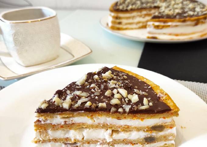 Пп овсяный торт без выпечки - рецепт автора Polina