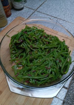 Una foto de Porotos verdes frescos