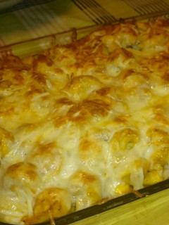 Una foto de Tortelini gratinados