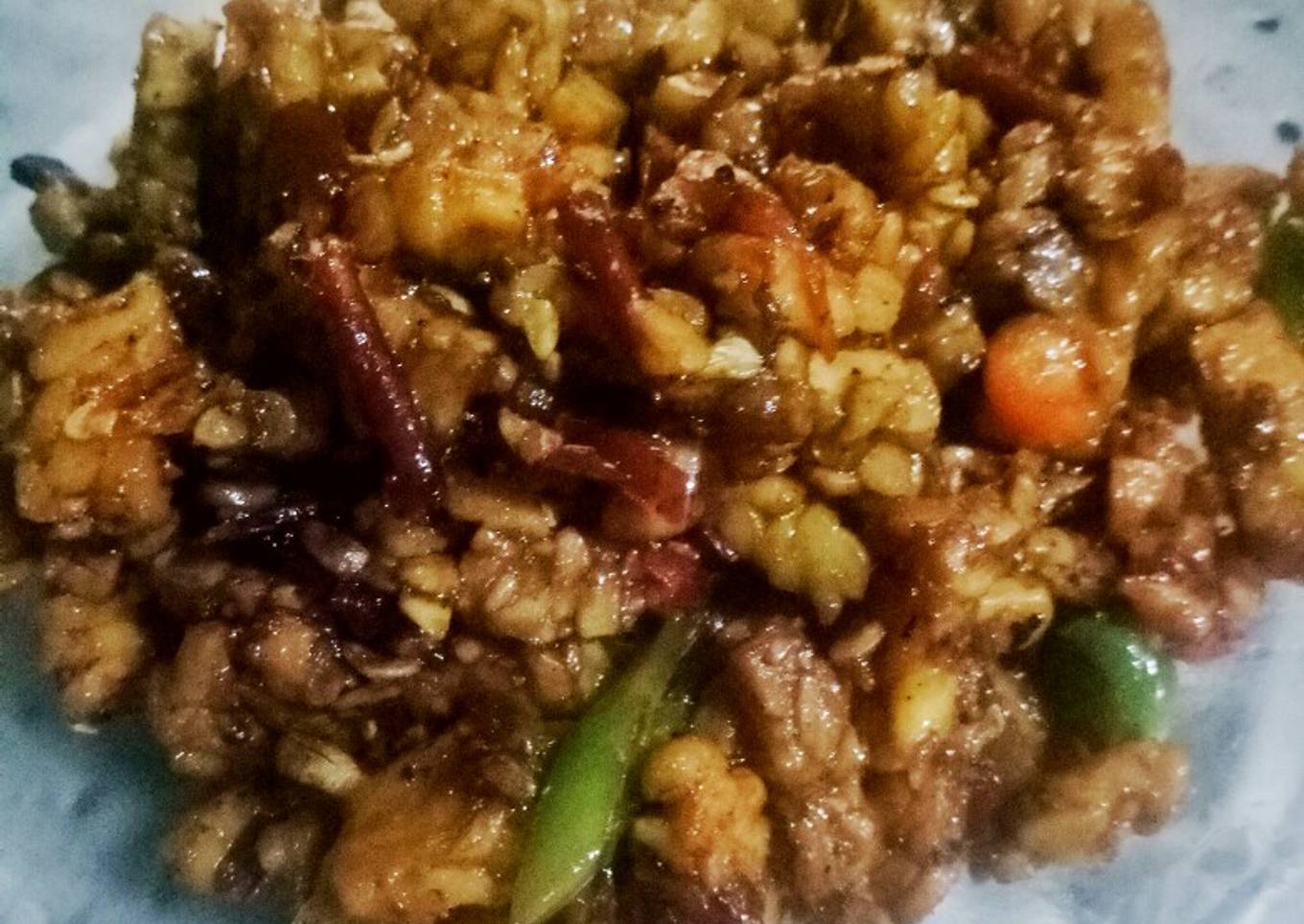 Orak arik tempe lombok ijo