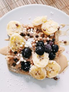 Una foto de Gofres veganos
