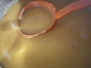 Una foto de sopa crema
