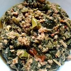 A picture of Palak Methi Qeema.