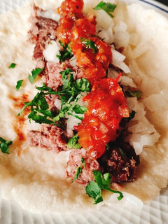 Una foto de Tacos de lengua de ternera en Instant Pot!