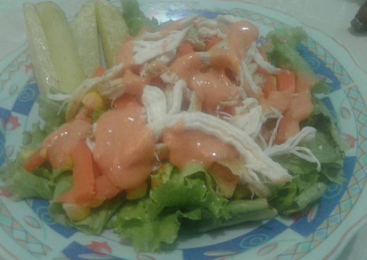 Resep Salad Ayam Ala Suami Super Enak