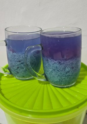 Foto resep #17 Es Bunga Telang Bubblegum