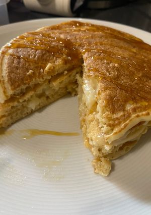 Φωτογραφία της συνταγής Αφράτα pancakes με γεύση μιλφέιγ !