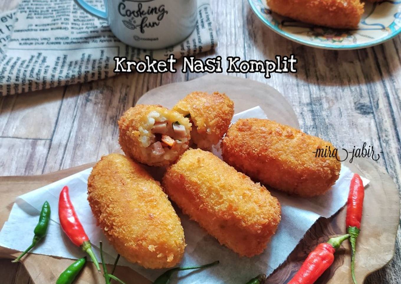 Kroket Nasi Komplit