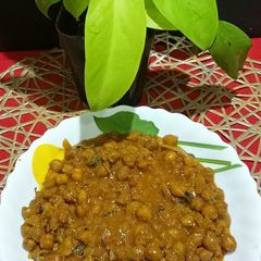 A picture of Black Gram / kala Chana Curry.