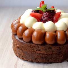Una foto de Brownie con cacao🍫