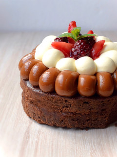 Una foto de Brownie con cacao🍫