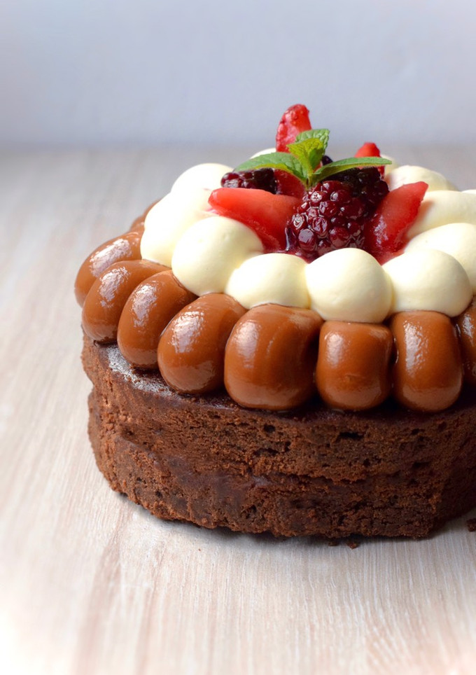 Una foto de Brownie con cacao🍫