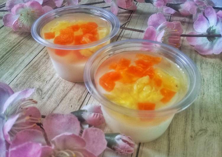 Puding Coctail in Cup (Puding Buah)
