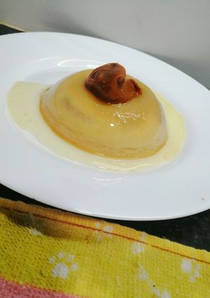 Una foto de Flan casero