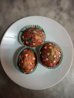 Una foto de Magdalenas hechas por mi Niña