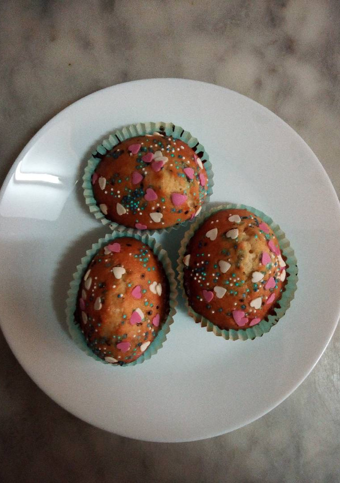 Una foto de Magdalenas hechas por mi Niña