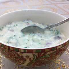 A picture of Dates Raita.