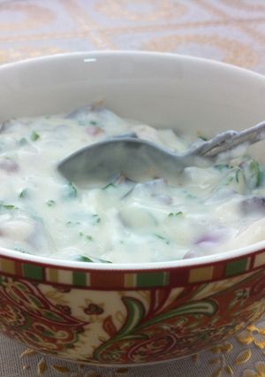 A picture of Dates Raita.