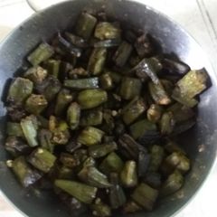 A picture of Fried lady finger.