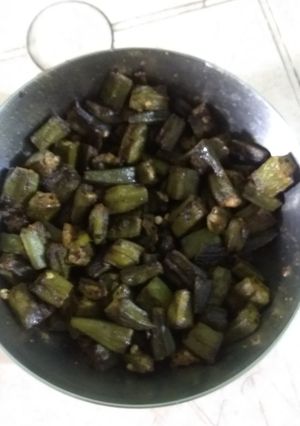 A picture of Fried lady finger.