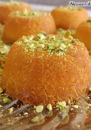 صورة لوصفة كاب كنافة بالقشطة