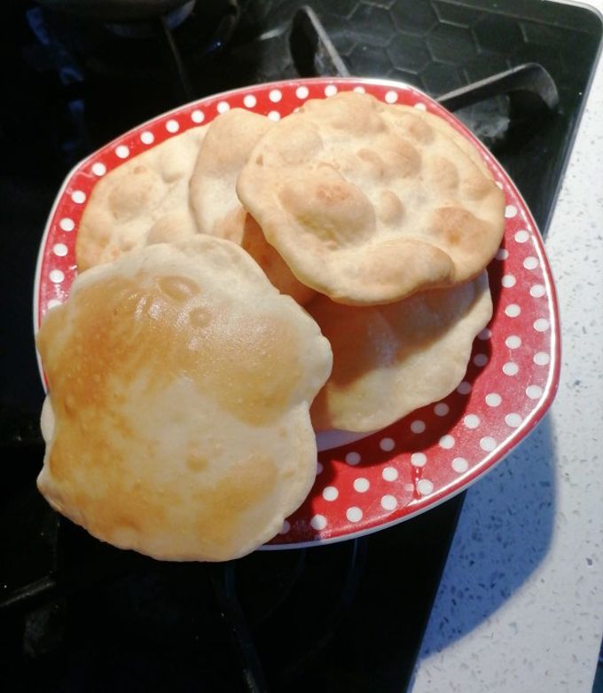 Una foto de Arepas de harina de trigo