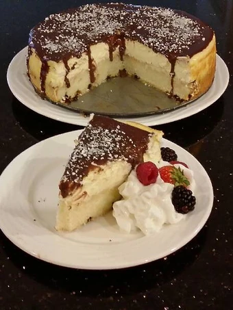 Easy Ways Prepare|Recipe} Boston Cream Pie Cheesecake the Can Spoil the Tongue, Delicious