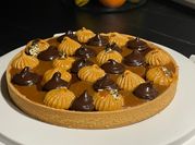 Una foto di caramello salato