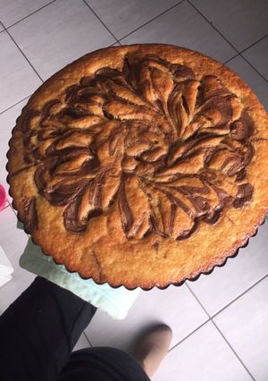 Une photo de Gâteau au yaourt et nutella