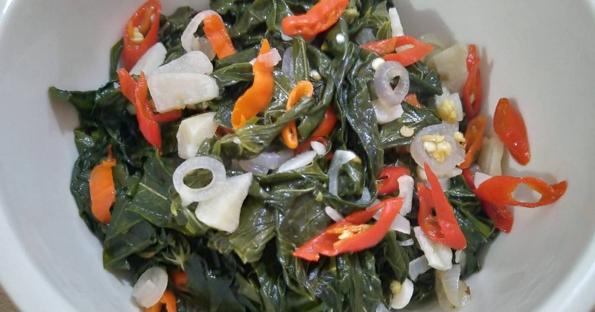 Resep Tumis daun singkong pedas oleh Ai Fen - Cookpad