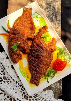তেলাপিয়া দোপেঁয়াজা। রেসিপির প্রধান ছবি