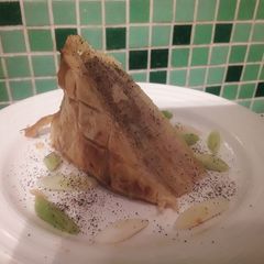 A picture of Sig's Celeriac, Onion and Cheese Pie.