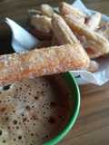 Churro con masa precocinada en olla