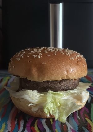 A picture of Vegetarian Mozzarella Burger.