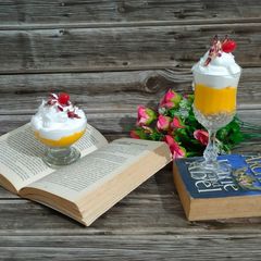 A picture of Mango Shrikhand Parfait.