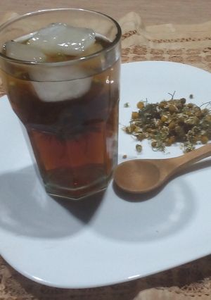 Una foto de Té helado de flor de la pasión