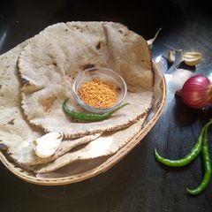 Bajra bhakri/roti A picture of Bajra bhakri/roti.