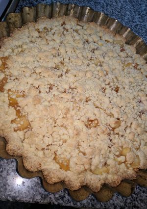 Una foto de Crumble de manzana