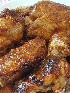 Una foto de Alitas de pollo agridulce