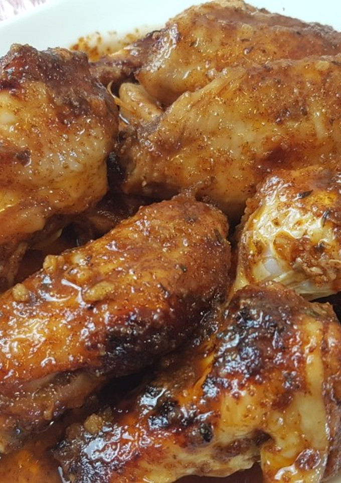 Una foto de Alitas de pollo agridulce