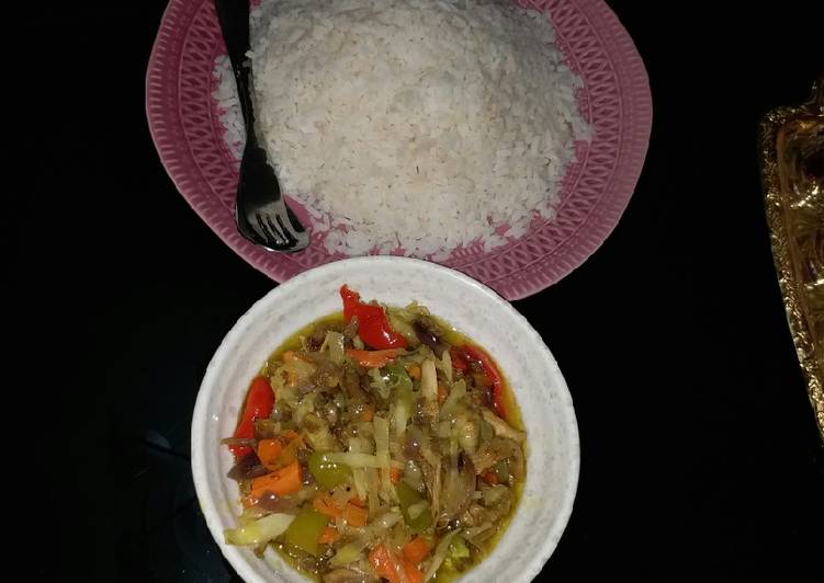 Recipe of Favorite White rice n chicken veg soup