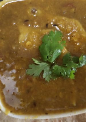 A picture of Dal dhokli.