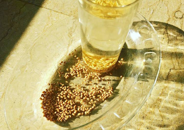 How to Prepare Homemade Fenugreek seeds Water