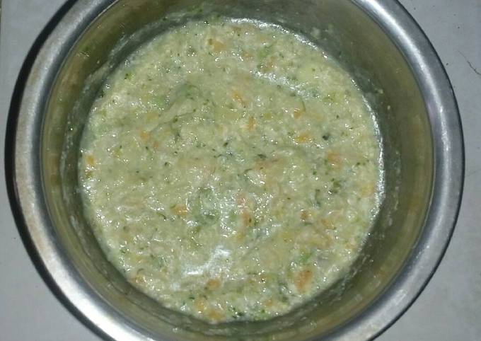 Cara Gampang Menyiapkan Mpasi 8+ chicken Vegetables cream soup, Enak Banget
