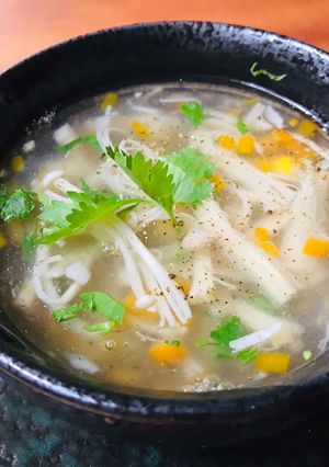 Hình của món Súp nấm rau củ.