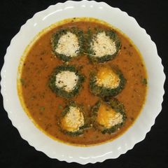 A picture of Palak Paneer kofta.