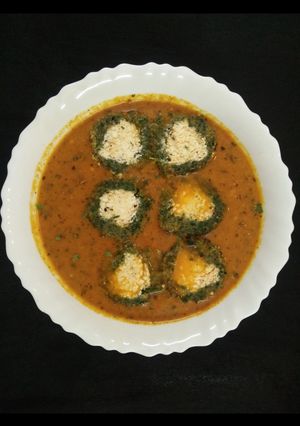 A picture of Palak Paneer kofta.