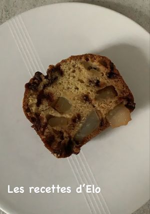 Une photo de Cake poire / pépites de chocolat